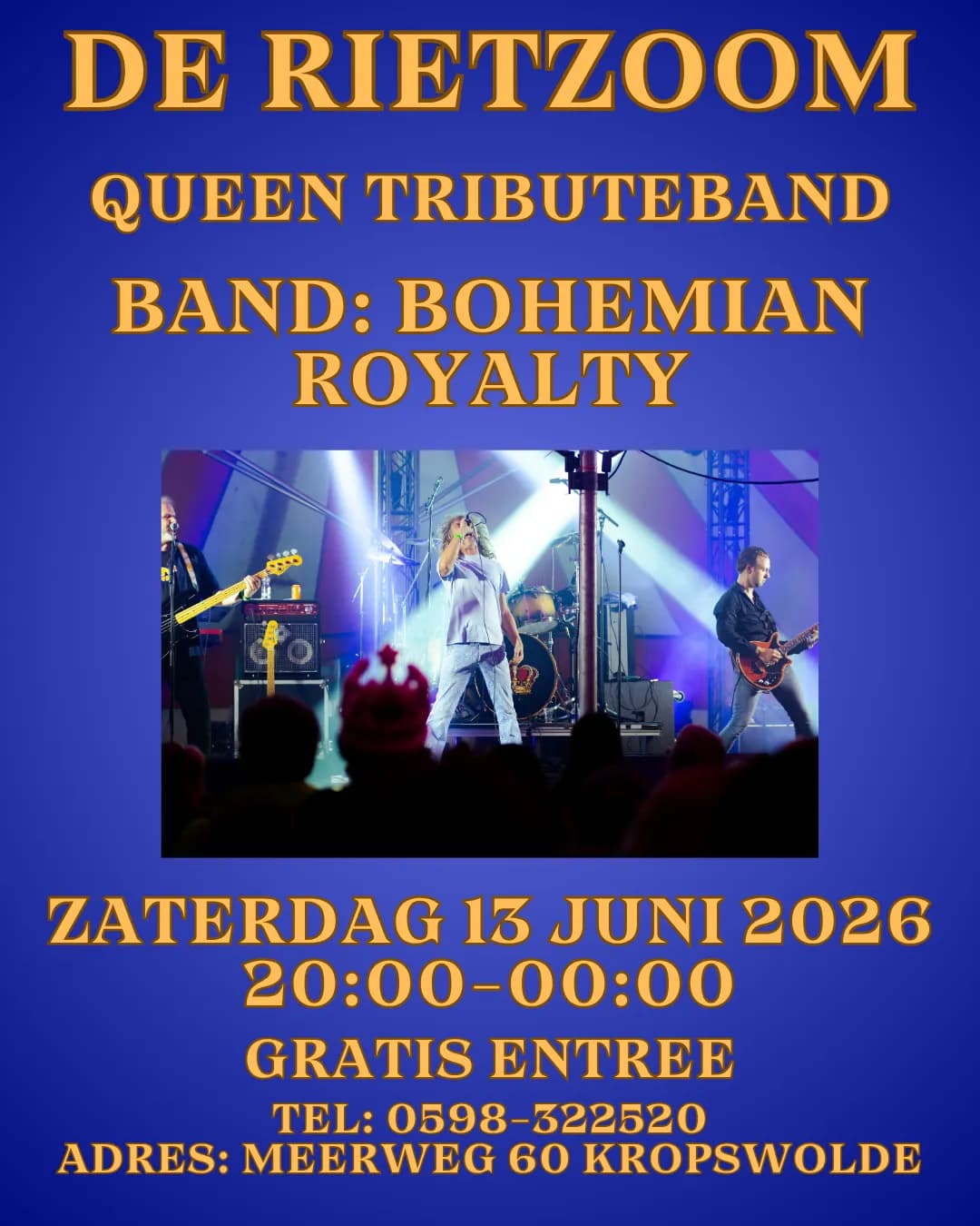 Foto van evenement Bohemian Royalty Live @ De Rietzoom