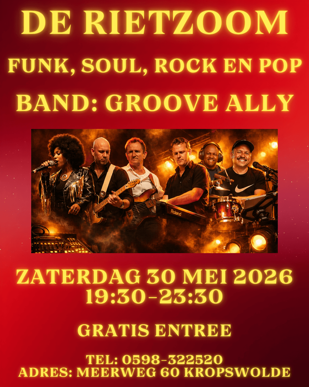 Foto van evenement Groove Ally Live @ De Rietzoom