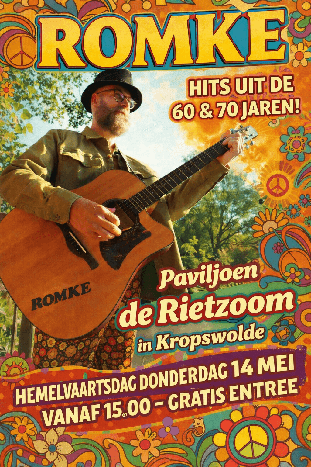 Foto van evenement Romke Hits uit de 60’s & 70’s @ De Rietzoom