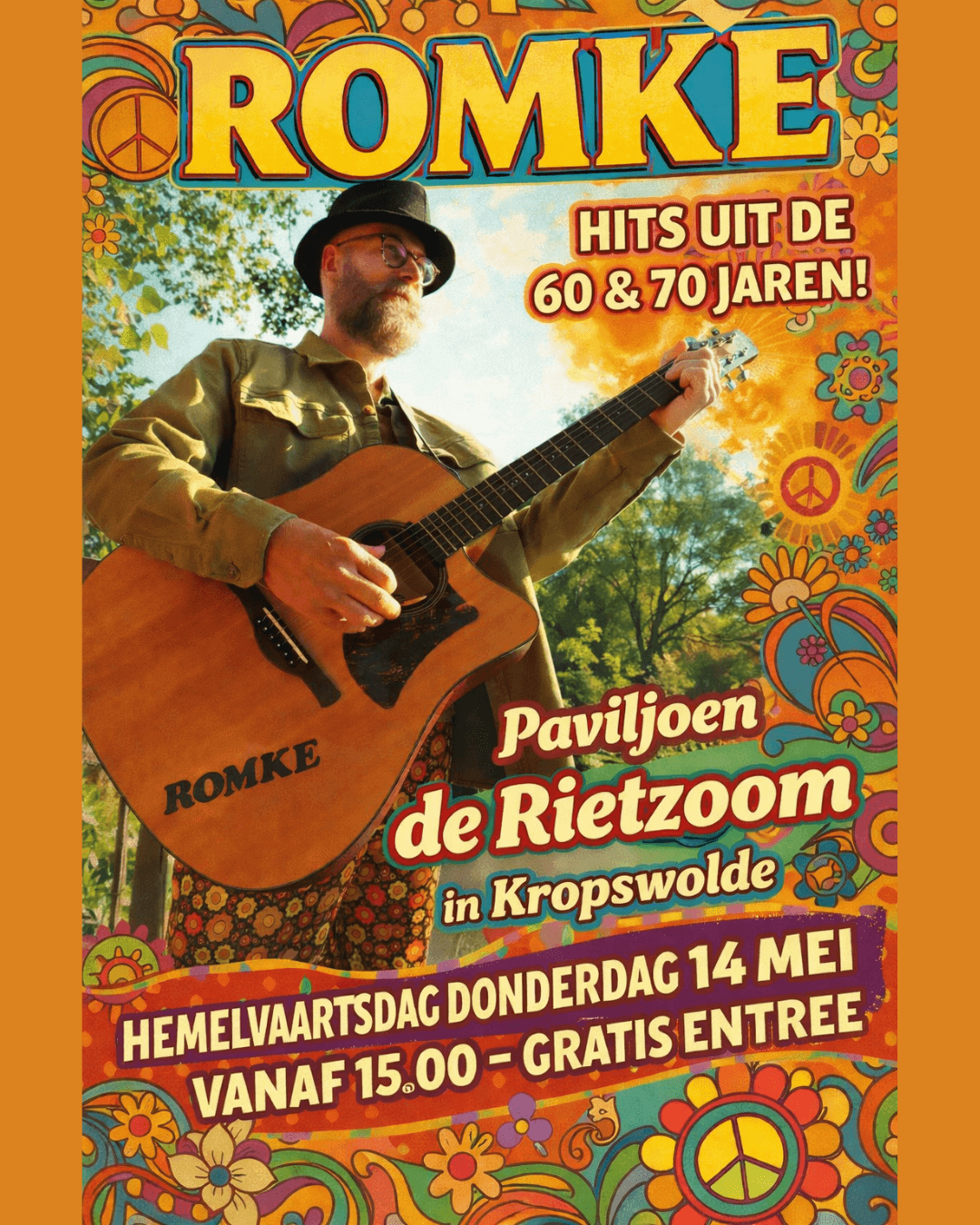 Foto van evenement Romke Hits uit de 60’s & 70’s @ De Rietzoom