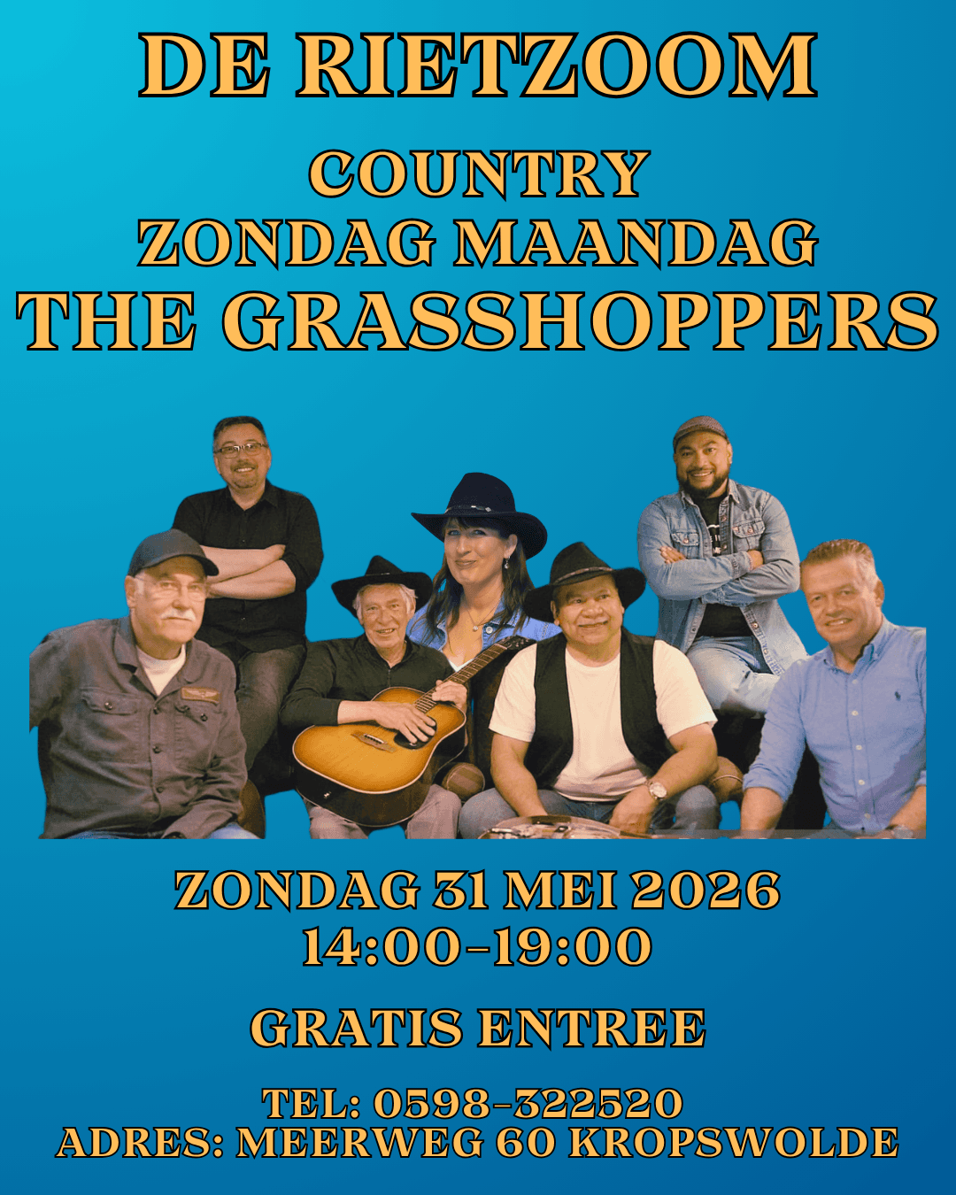 Foto van evenement The Grasshoppers Live @ De Rietzoom