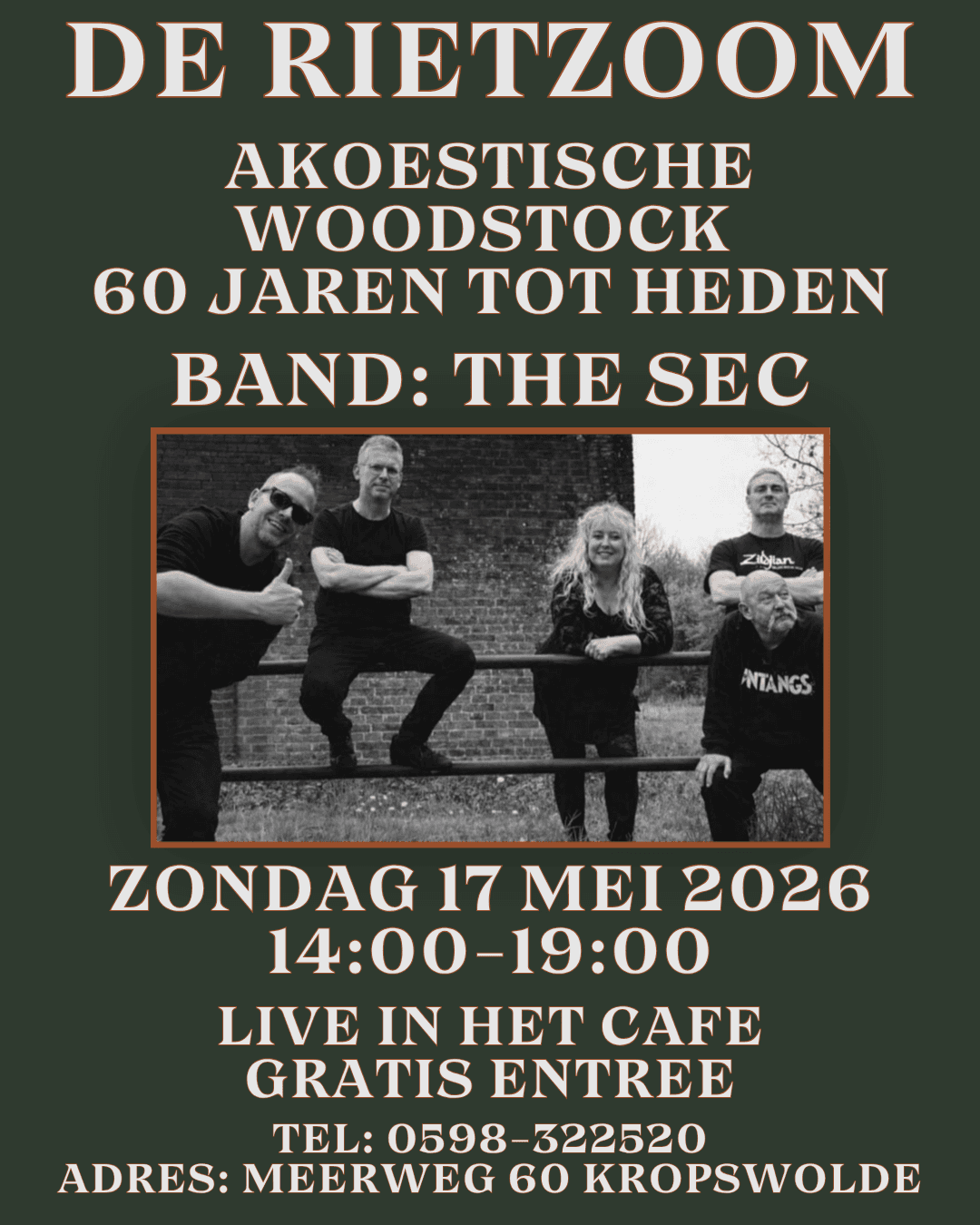 Foto van evenement The Sec (Semi) Akoestisch – Live! @ De Rietzoom