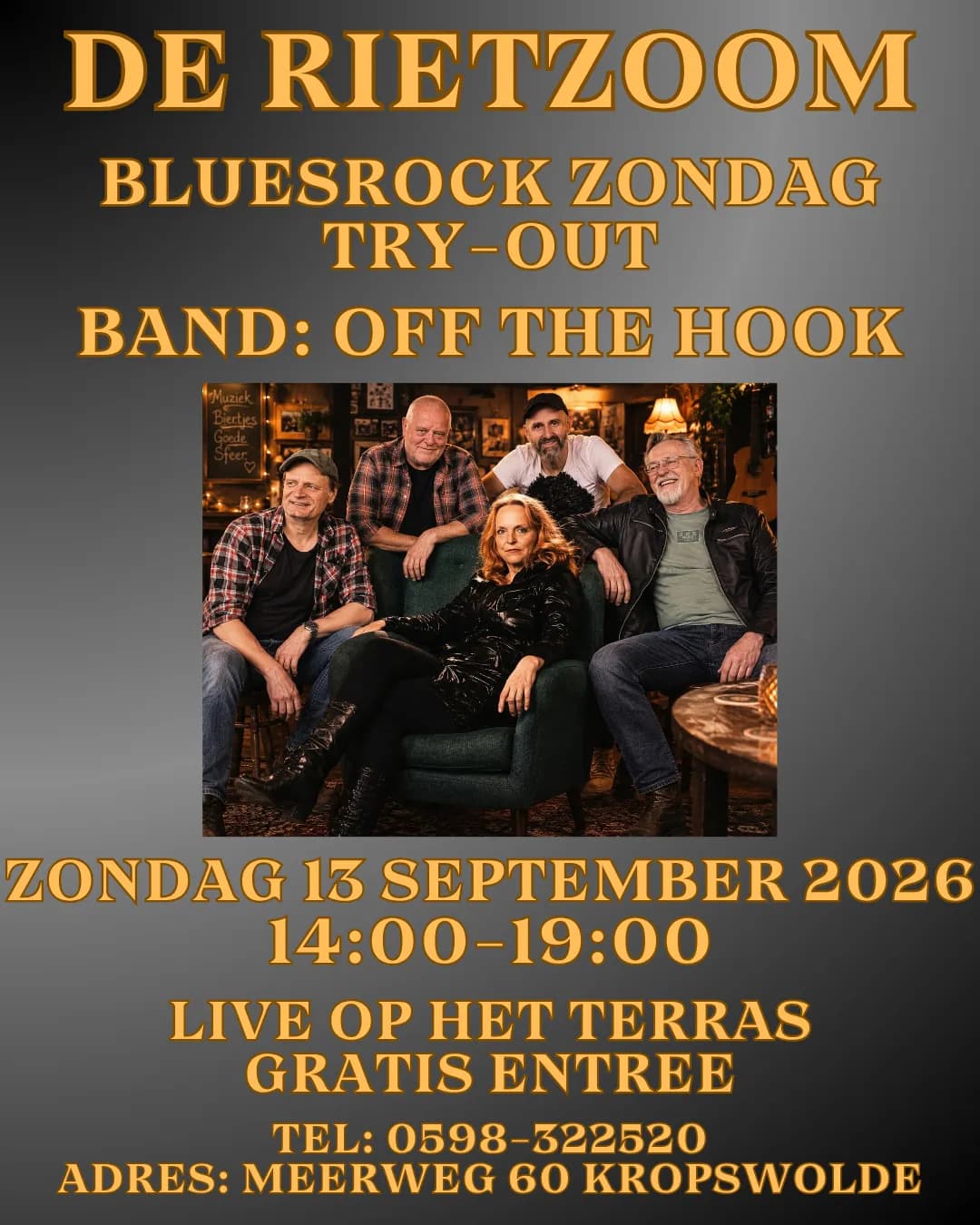 Foto van evenement Off The Hook Try-out @ De Rietzoom